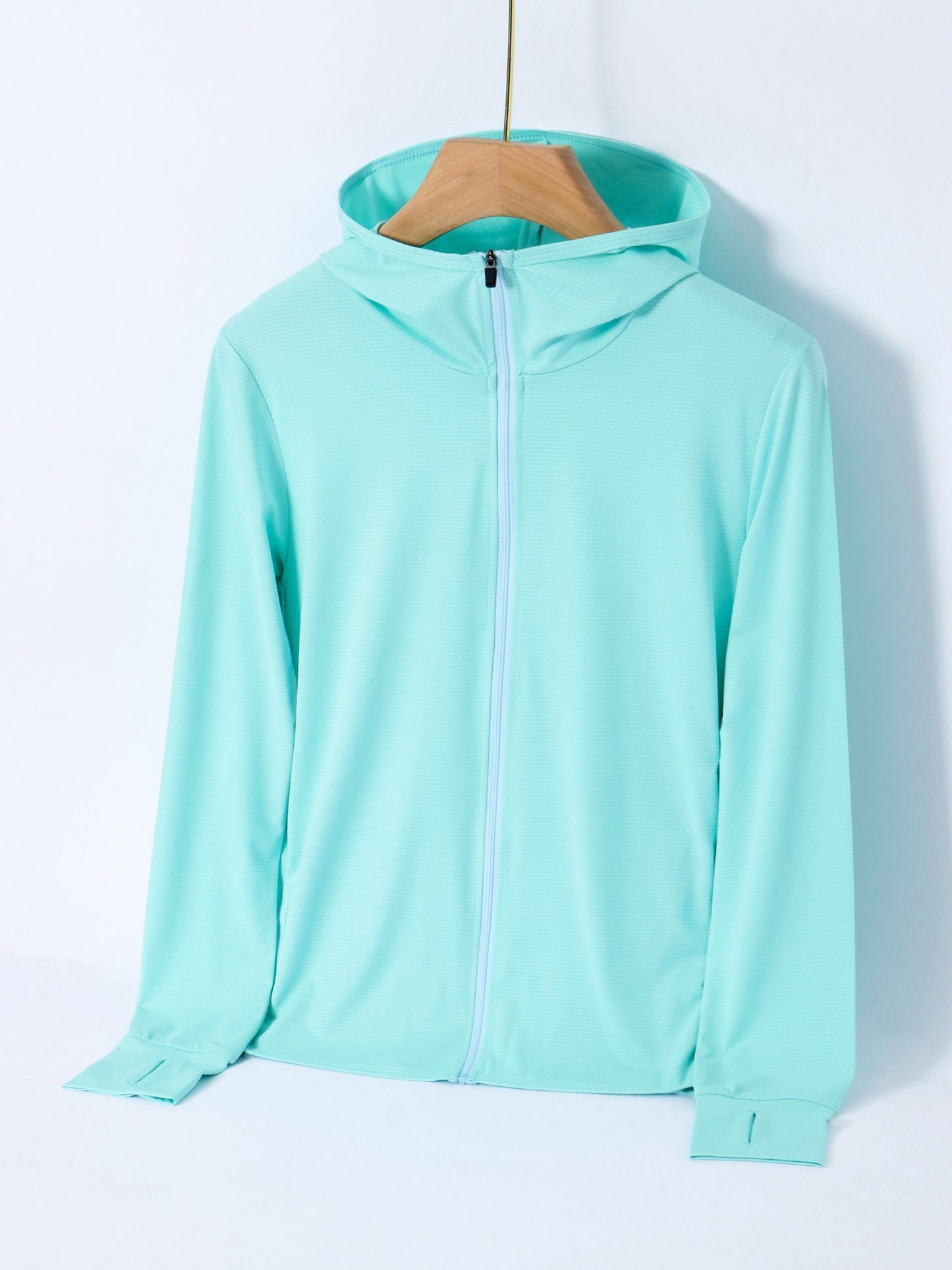 Summer Thin Ice Silk Anti-Ultraviolet Women'S Sun Protection Swimsuit Jacket Front Zipper Fishing Suit Couple Sun Protection Suit Women'S Jacket