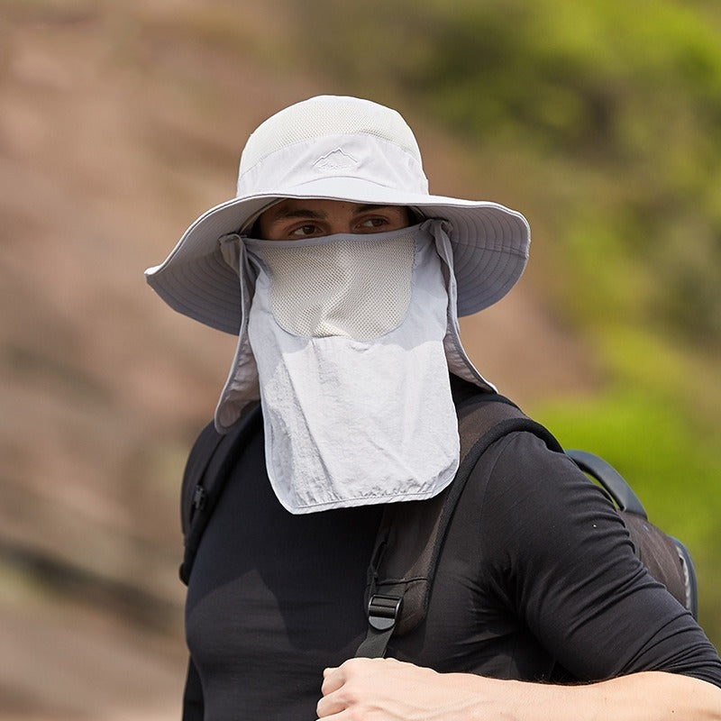 Unisex Fisherman Hat Sun Hat Summer Outdoor Quick Dry Sun Hat Fishing Breathable Sun Hat
