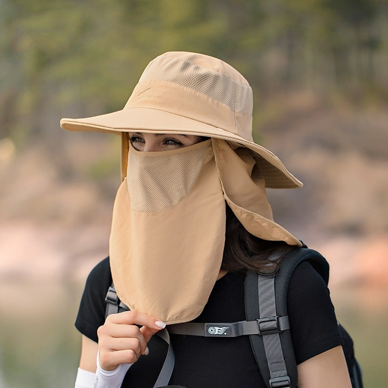Unisex Fisherman Hat Sun Hat Summer Outdoor Quick Dry Sun Hat Fishing Breathable Sun Hat