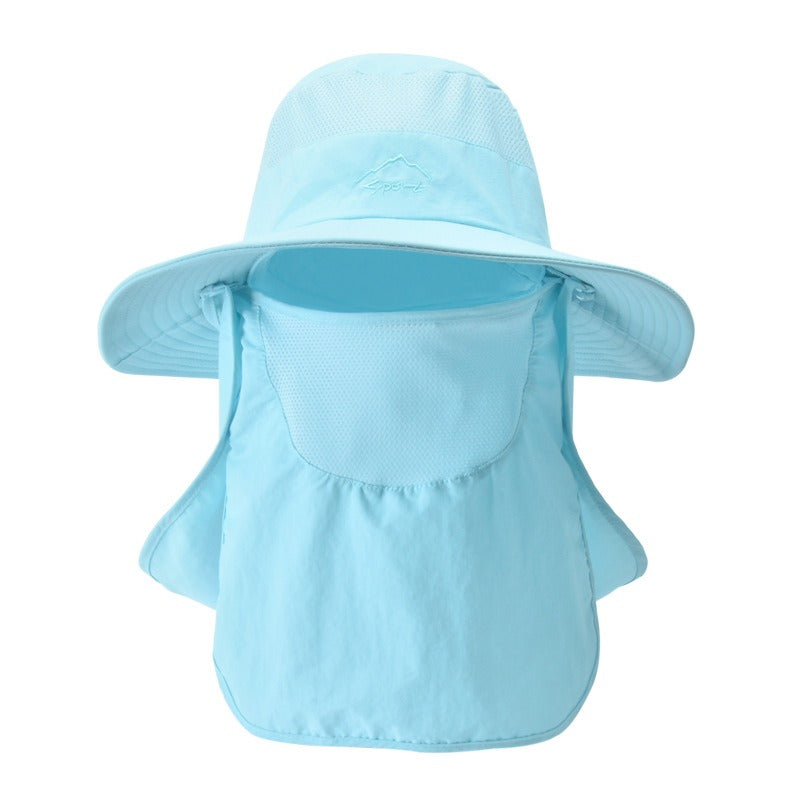 Unisex Fisherman Hat Sun Hat Summer Outdoor Quick Dry Sun Hat Fishing Breathable Sun Hat