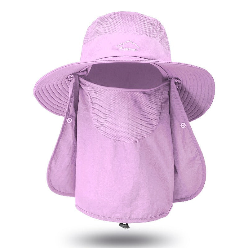 Unisex Fisherman Hat Sun Hat Summer Outdoor Quick Dry Sun Hat Fishing Breathable Sun Hat