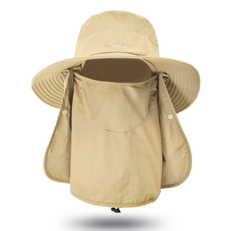 Unisex Fisherman Hat Sun Hat Summer Outdoor Quick Dry Sun Hat Fishing Breathable Sun Hat