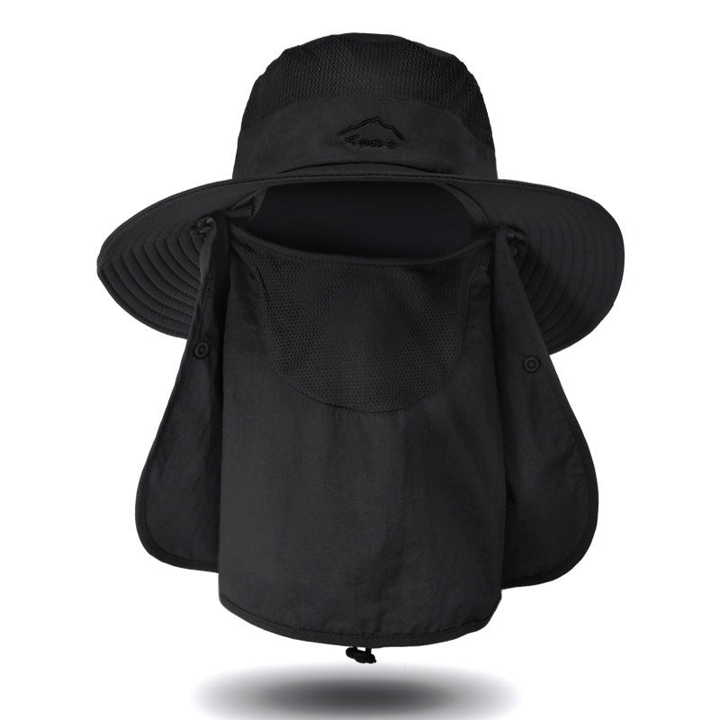 Unisex Fisherman Hat Sun Hat Summer Outdoor Quick Dry Sun Hat Fishing Breathable Sun Hat
