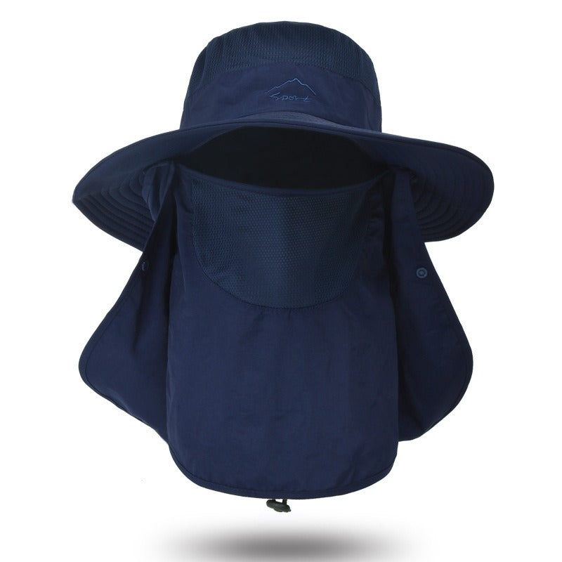 Unisex Fisherman Hat Sun Hat Summer Outdoor Quick Dry Sun Hat Fishing Breathable Sun Hat