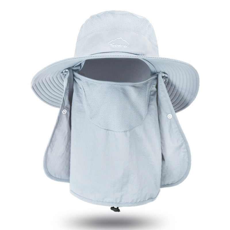 Unisex Fisherman Hat Sun Hat Summer Outdoor Quick Dry Sun Hat Fishing Breathable Sun Hat