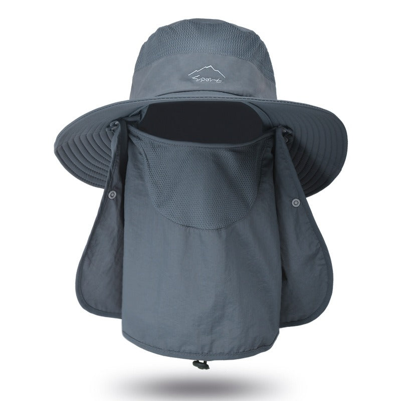 Unisex Fisherman Hat Sun Hat Summer Outdoor Quick Dry Sun Hat Fishing Breathable Sun Hat