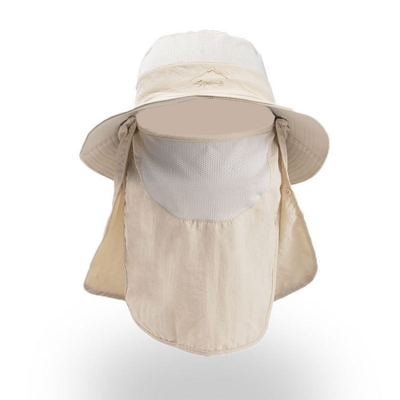 Unisex Fisherman Hat Sun Hat Summer Outdoor Quick Dry Sun Hat Fishing Breathable Sun Hat