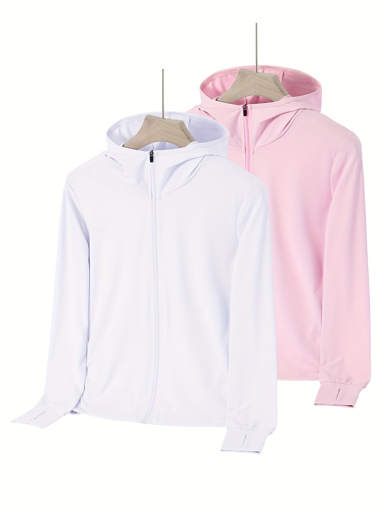Womens Lightweight Summer Jackets 2 Pack Ice Silk Full Zip Outdoor Wear