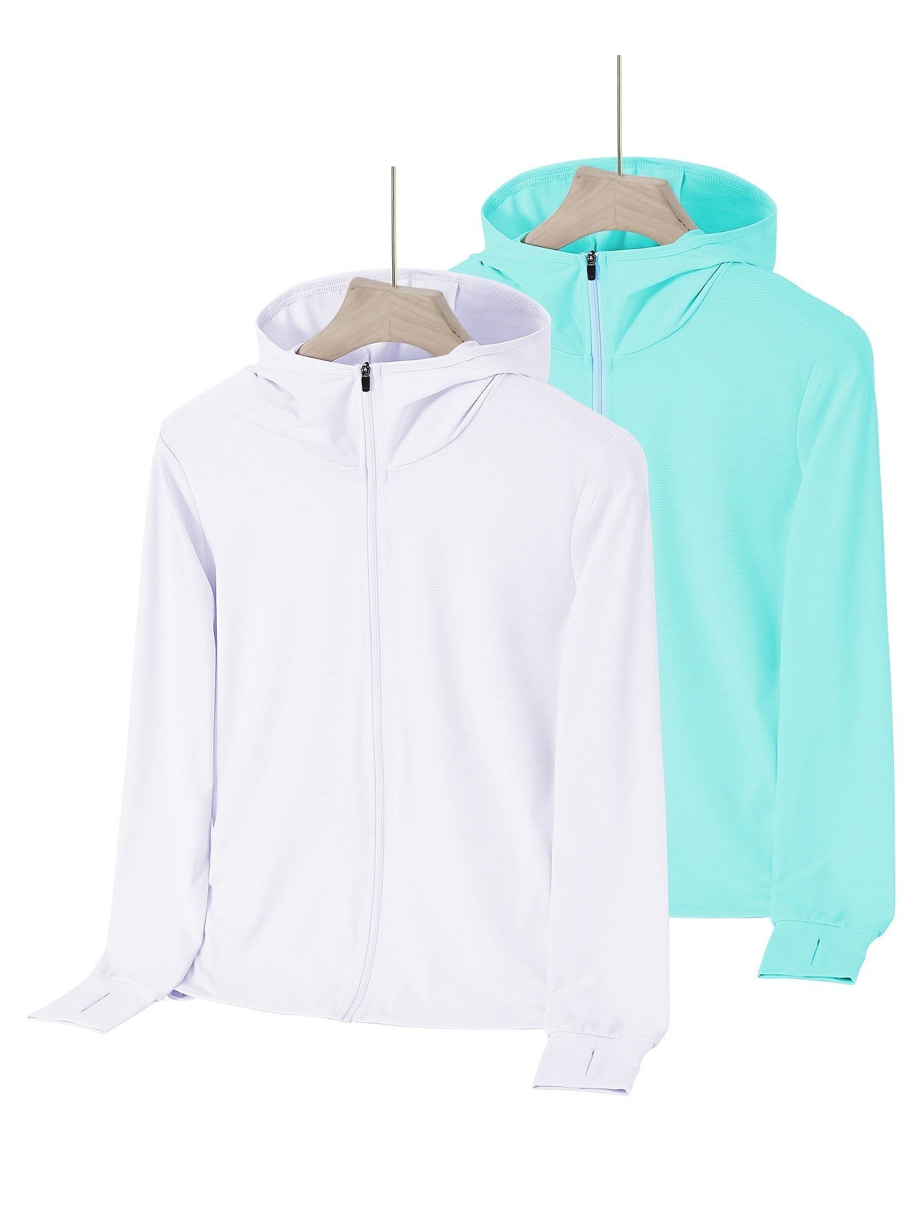 Womens Lightweight Summer Jackets 2 Pack Ice Silk Full Zip Outdoor Wear