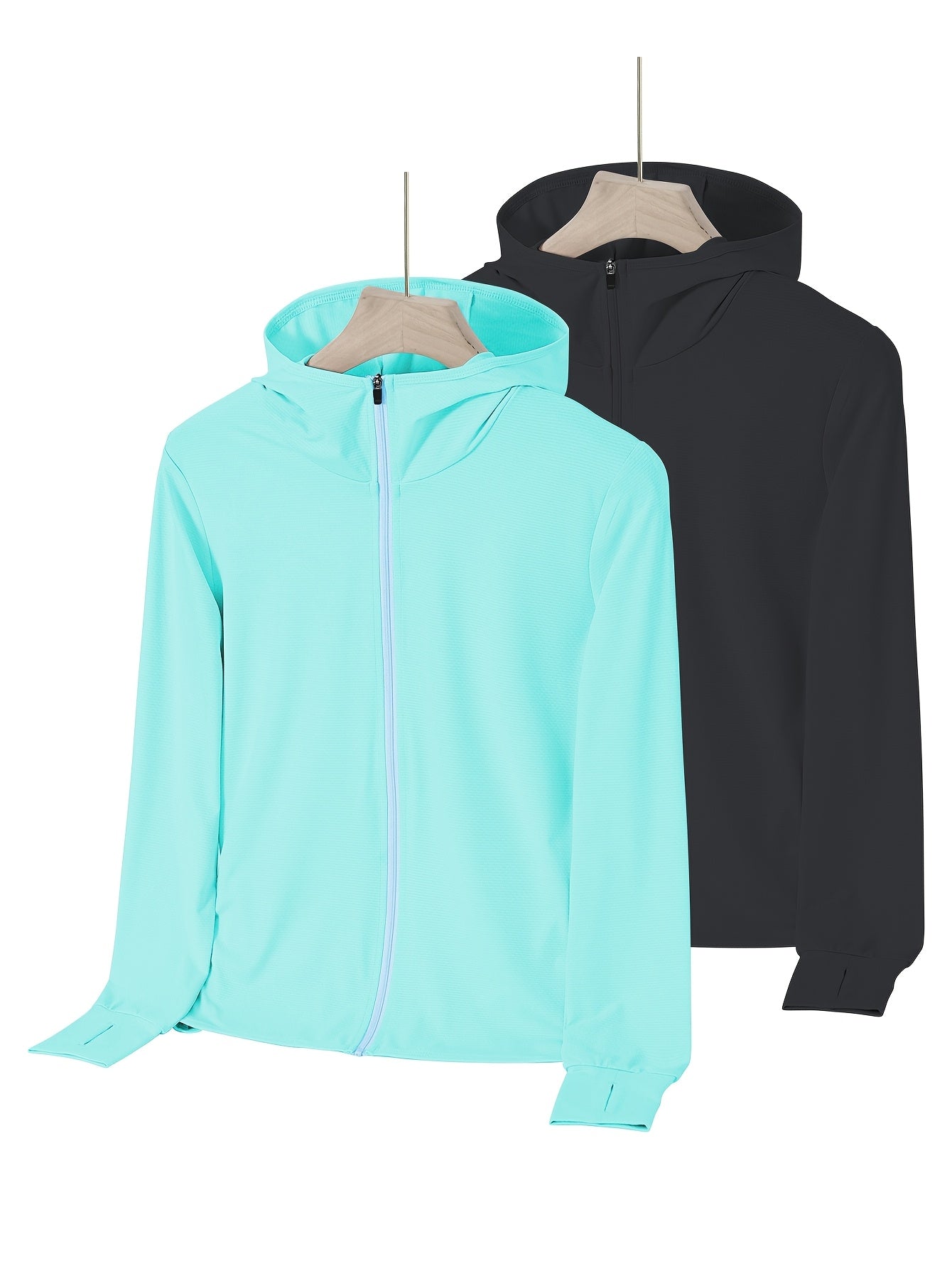 Womens Lightweight Summer Jackets 2 Pack Ice Silk Full Zip Outdoor Wear