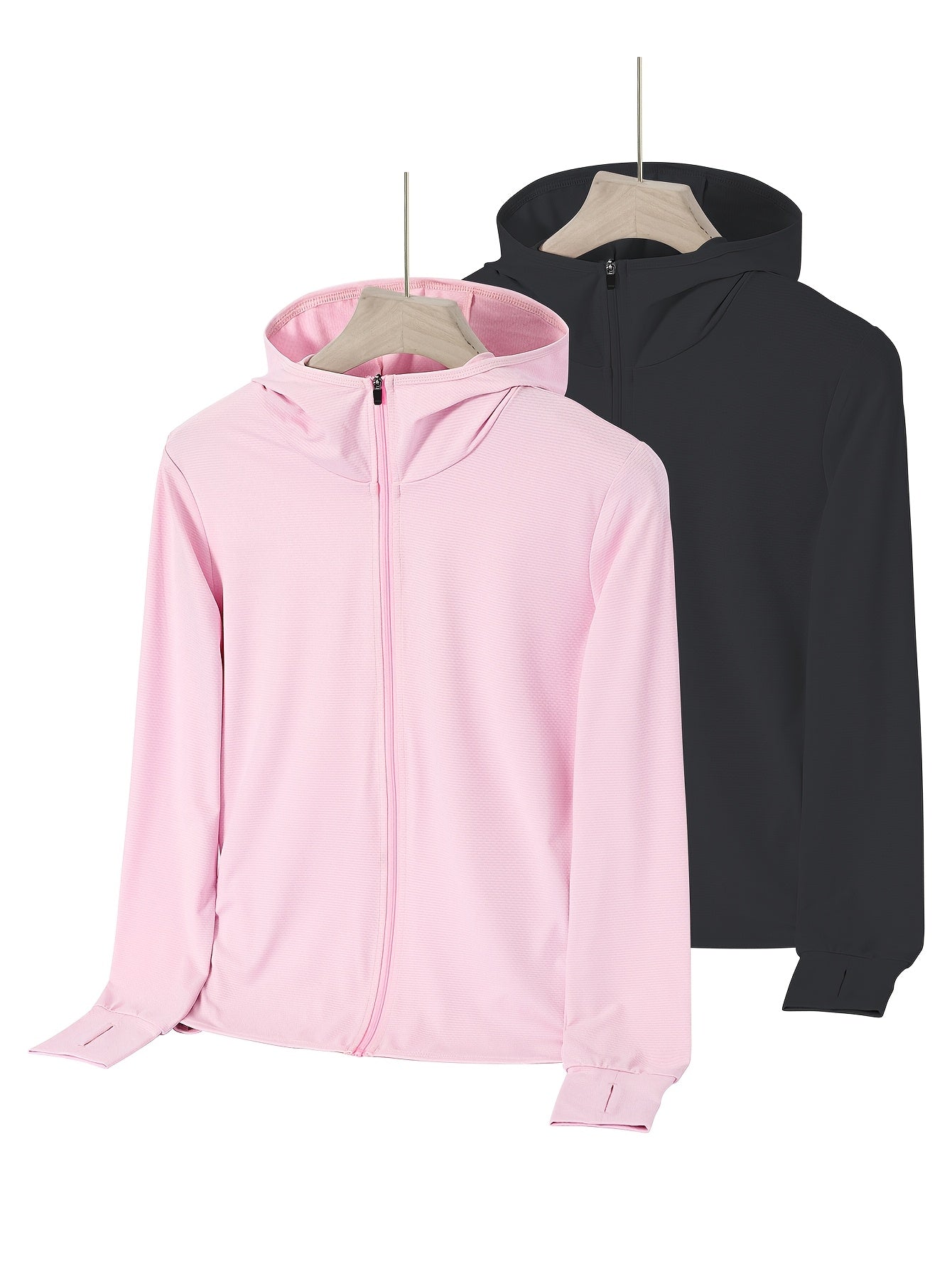 Womens Lightweight Summer Jackets 2 Pack Ice Silk Full Zip Outdoor Wear